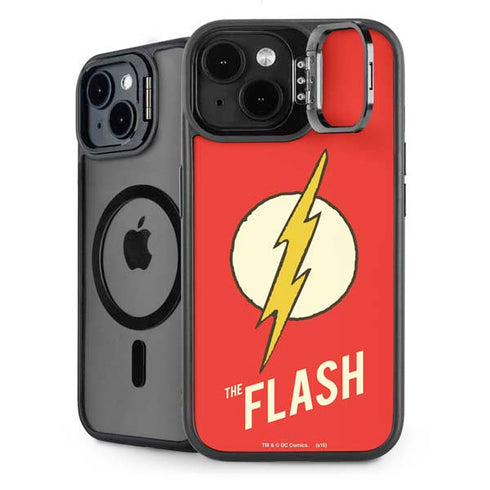 DC Comics The Flash Classic Emblem iPhone 15 Kickstand Case